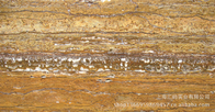 ทอง / เหลือง Travertine หินอ่อนตกแต่งจานโปแลนด์ Honed รับรอง CE