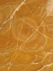 น้ำผึ้งโปร่งแสงแผ่นนิลสีเหลืองอำพันหินอ่อนโบราณ Bookmatch ส้มเซียนา Stone