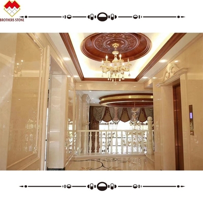 ขนาดมาตรฐานหรือตามต้องการ ขาว Onyx มาร์บอร์ Alabaster ระดับบันได Baluster สําหรับบ้านหรู