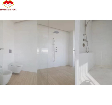 Thassos Marble Big Slab หินธรรมชาติที่ทันสมัย สําหรับห้องน้ําโรงแรมและผนังภายนอก