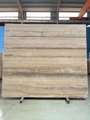 ขนาด 12x24 นิ้ว สีเทาเส้นเลือดเบจ Travertine ดินสล็อบที่ดีในสไตล์การออกแบบที่ทันสมัย