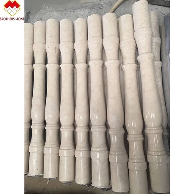 สีขาว Onyx มาร์บอร์หินแกรนิต รางการ์ด แฮนเดริล Balauster Balustrade สําหรับบันไดในอพาร์ทเมนต์