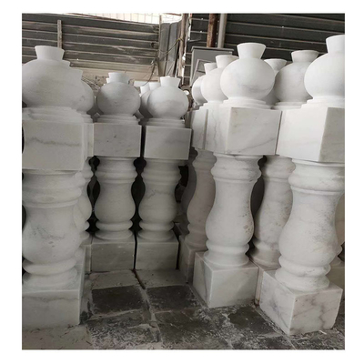 ขาวแกรนิต มาร์บอร์หิน Baluster สําหรับ Railing ปรับแต่งเงื่อนไขการจัดส่ง FOB / CNF