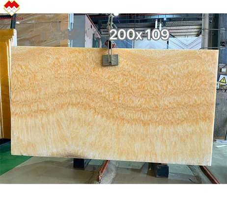 ฝันเห็นสีเขียว มาร์บอร์ Jade มาร์บอร์ Onyx Slab สําหรับวิลล่า โต๊ะบนโต๊ะและพื้นแผ่นผนัง