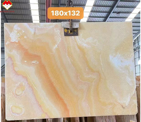 ฝันเห็นสีเขียว มาร์บอร์ Jade มาร์บอร์ Onyx Slab สําหรับวิลล่า โต๊ะบนโต๊ะและพื้นแผ่นผนัง