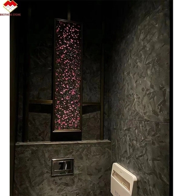 อัพเกรดภายในของคุณด้วย Versaceblack คลาสสิก ดํา Quartzite Polished Flooring