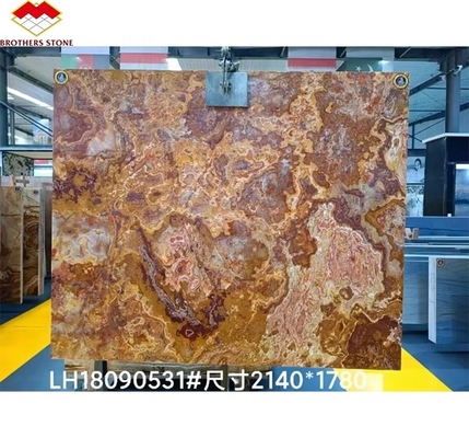 มาร์บอรัลสีแดงไทกรสีธรรมชาติกระจ่างใส สําหรับการออกแบบโรงแรมเจดที่ใช้แสงสว่างแบบทันสมัย