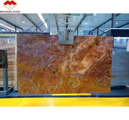มาร์บอรัลสีแดงไทกรสีธรรมชาติกระจ่างใส สําหรับการออกแบบโรงแรมเจดที่ใช้แสงสว่างแบบทันสมัย