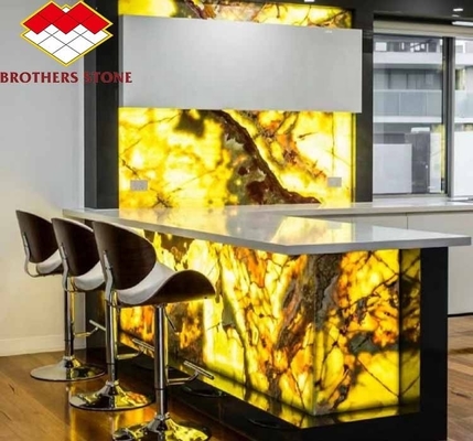 สวยงาม Sapphire เขียว Onyx มาร์บอร์ Jade Stone Slab สําหรับห้องนั่งเล่น ห้องอาหาร ห้องนอน