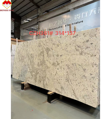 ตะกร้าพื้นผนังเกาะคอนเตอร์ท็อปห้องครัวแกรนิตขาวอลาสกาที่เคลือบ 60*60cm