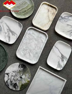 2024 โรงแรม มาร์บอร์ ตัดตามขนาด ชุดอาหาร พร้อมจานและถ้วยแบบมาร์บอร์ที่ทันสมัย