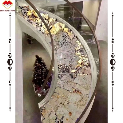 ราคาดี มาร์บอร์ เซรามิคบันไดจมูกก้าว Tile ในสีขาวกับการเสร็จการแก้วตามต้องการ