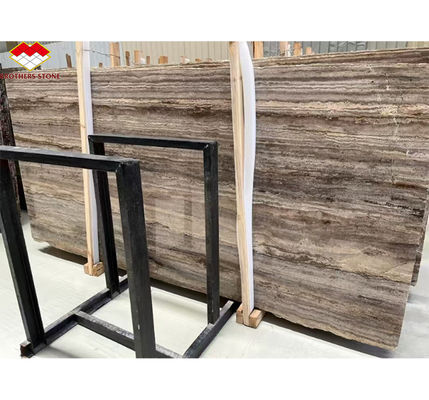กระเบื้องมาร์บอร์ Travertine สําหรับโรงแรม วิลล่า โปร่งหินเงิน