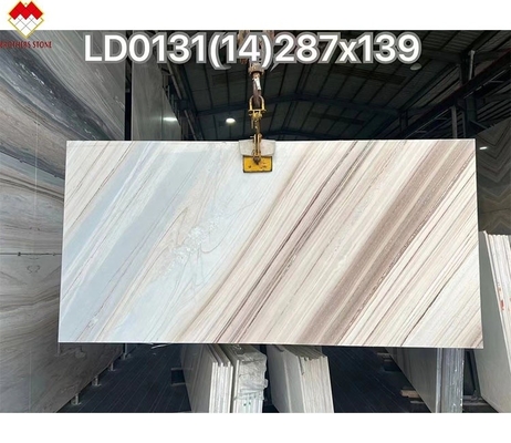 Palissandro Blue Marble Table Top โต๊ะรับประทานอาหารทันสมัยที่มีลากและขนาด 180*90cm
