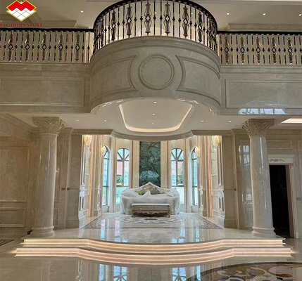 คัลไซต์ มาร์บอร์เลียน Bianco Botticino สําหรับการออกแบบแผ่นผนังสูงสุด Shanna Beige