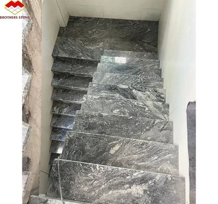 แฟนตาซีธรรมชาติ สีเทาเข้ม แผ่นแกรนิตสําหรับบันไดและพื้น