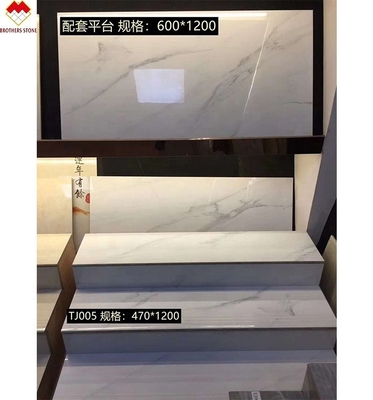 กระเบื้องพื้นเซรามิกเคลือบกระจก ราคาถูก กระเบื้องบันไดโปเซลินทั้งตัว 1200*470mm ในจีน