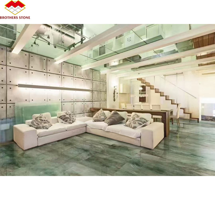 สีเขียวเรือนกวาร์ซิตสีราชอาณาจักร สีเขียวธรรมชาติ Gaya มาร์บอร์ ไฟเลสขนาดใหญ่สําหรับพื้นโรงแรม &amp; การตกแต่งผนังสําหรับโต๊ะกาแฟ