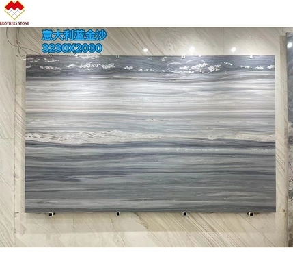 ตลาดตะวันออกกลาง การออกแบบที่ทันสมัย ลักชัวร์ สีน้ําเงิน Bell Palissandro Bluette แผ่นมาร์บอร์ม