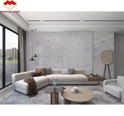 ตะเบียนแกรนิตธรรมชาติที่เผาไหม้ ตัดตามขนาด สําหรับห้องครัวสีขาวที่ทันสมัย