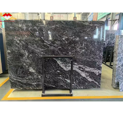 บอร์ดมาร์มเบอร์สีเทาแบบปรับแต่งแบบโมเดิร์น สีคลื่นกระจกกระจกสําหรับโรงแรม