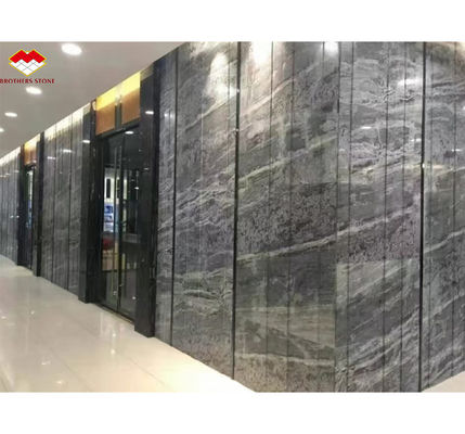 บอร์ดมาร์มเบอร์สีเทาแบบปรับแต่งแบบโมเดิร์น สีคลื่นกระจกกระจกสําหรับโรงแรม