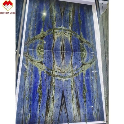 ดีไซน์โมเดิร์นหรูหรา สวยงาม บราซิล ฝัน Sapphire หินสีฟ้า Backlit Labradorite Blue Granite
