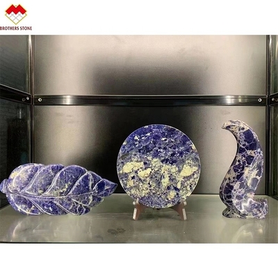 ธ อร์แอฟริกันแบบกระจกกระจก Sodalite ธ อร์สีน้ําเงิน Onyx ธ อร์ชนิดจาก Yunfu