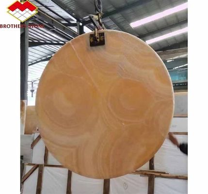 ด้านผิวเคลือบการออกแบบเคลือบ Backlit ส้ม Jade หินสําหรับสระและโต๊ะอาหาร