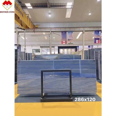 Blue Blue Macaubas Quartzite Stone Polished Honed Surface การออกแบบกราฟฟิกสําหรับปลายบ้าน