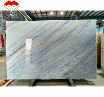 อัพเกรดห้องนั่งเล่นบันไดของคุณด้วย 20 มิลลิเมตร Blue Ice Onyx Stone Veneer และ Backlight