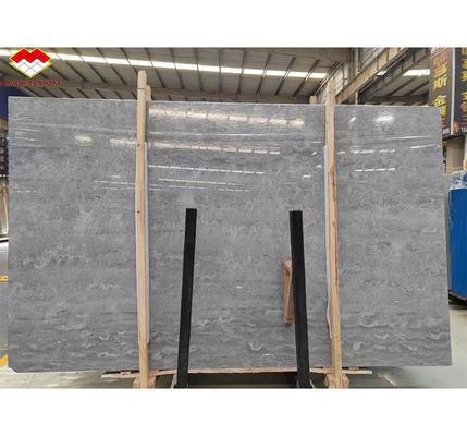ODM OEM Polished Moonlight Gray Marble Stone Flooring Stairs สําหรับโรงแรมในเมืองยูนฟู