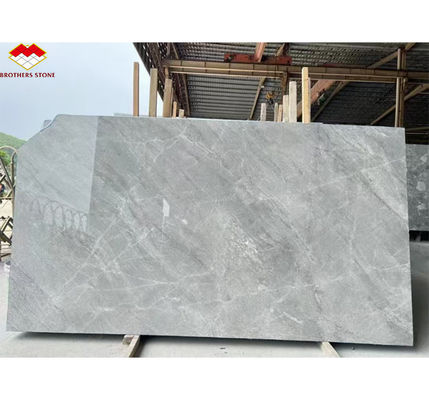 Yinsha หินมาร์บอร์สีเทาอิตาลี แผ่นใหญ่สําหรับพื้นโรงแรมและบันไดภายในบ้าน