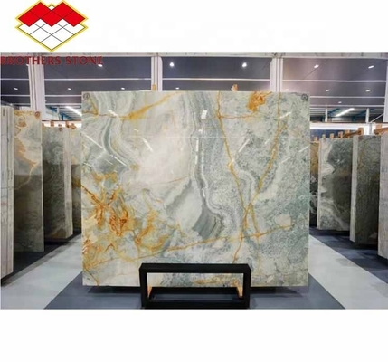 โมเดิร์น แบคไลท์ เขียว Onyx หิน Slab ความหนา 30 มม สําหรับห้องรับแขกกราฟิก
