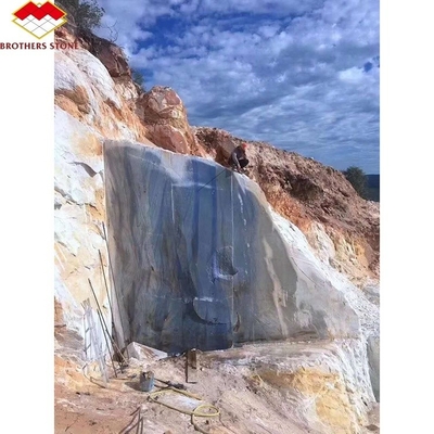 มะคาวบาสสีฟ้า สีอิมเปิเรอรัล มาร์บูลี สีน้ําเงินสว่าง โครงสร้างพื้นหินขนาดใหญ่