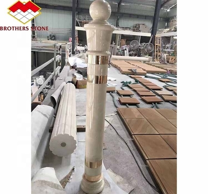 โมเดิร์น สีขาวหินธรรมชาติ สูงสี่เหลี่ยม สูงเคลือบสําหรับบ้าน
