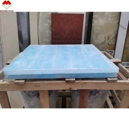 โมเดิร์น โฟลล์ วิวัฒนาการ กระเบื้องเพชรโอนิกซ์สีน้ําเงินเจดสีโปร่งสําหรับผนังและพื้น