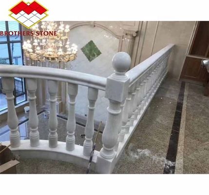ขั้นตอนติดพื้น มาร์บอร์ Onyx และมาร์บอร์ขาว Balustrade ราง