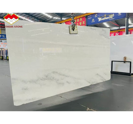 สไตล์การออกแบบโรงแรม โมเดิร์น White Marble TV Wall Board Panel สําหรับโครงการปรับปรุงบ้าน