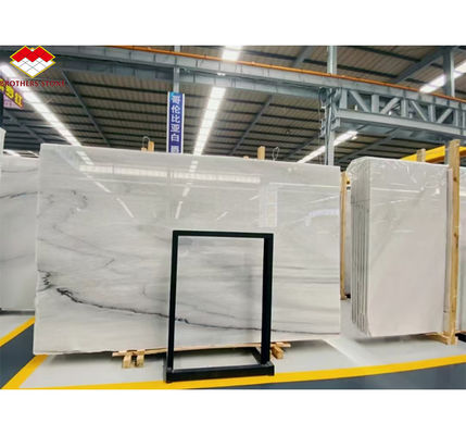 สไตล์การออกแบบโรงแรม โมเดิร์น White Marble TV Wall Board Panel สําหรับโครงการปรับปรุงบ้าน