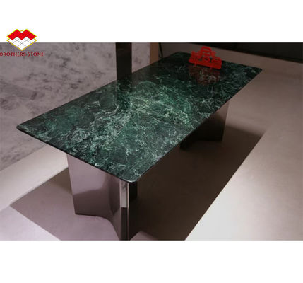 คัลไซต์ มาร์บอร์สีเขียวเข้ม สําหรับวิลล่าดีไซน์โมเดิร์น ห้องน้ํา ระบายน้ําและโต๊ะอาหาร