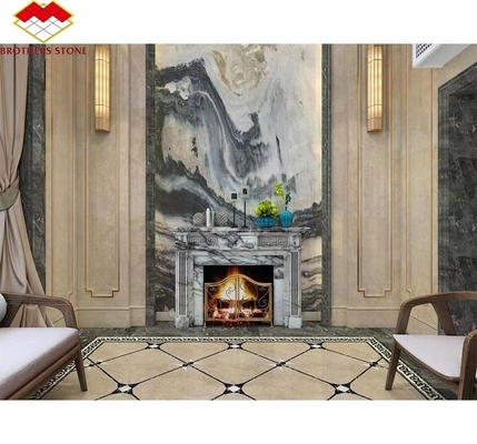 ห้องในหินหอมหิมะ พลัม ไฟฟืนรอบในหินแบบฝรั่งเศส arched สําหรับบ้านยอร์ค
