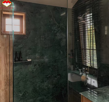 ชาวอินเดียสีเขียวเข้ม Onyx Stone Jade Green Marble Slab การเลือกตกแต่งบ้านที่น่าทึ่ง