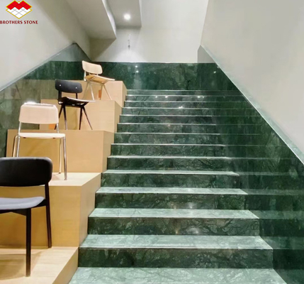 ชาวอินเดียสีเขียวเข้ม Onyx Stone Jade Green Marble Slab การเลือกตกแต่งบ้านที่น่าทึ่ง