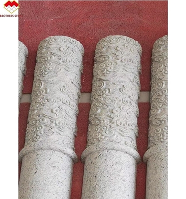 สไตล์อเมริกัน กรานิต มาร์บอร์ปกคลุมเสา ตัดเสากลมโคลนที่ Yunfu Sale