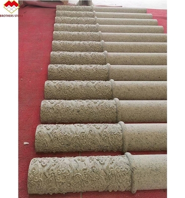 สไตล์อเมริกัน กรานิต มาร์บอร์ปกคลุมเสา ตัดเสากลมโคลนที่ Yunfu Sale