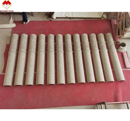 สไตล์อเมริกัน กรานิต มาร์บอร์ปกคลุมเสา ตัดเสากลมโคลนที่ Yunfu Sale