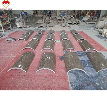 การออกแบบที่ทันสมัย การออกแบบคอลัมน์เมอร์บิลสีเทาที่กําหนดเอง