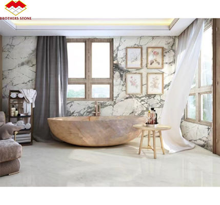 สไตล์การออกแบบที่ทันสมัย หินหรู หินหิมะ ธารน้ํามาร์บอร์สล็อบสําหรับการออกแบบภายใน