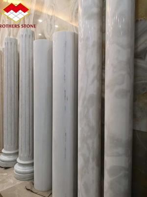 เครื่องประดับ สีเขียว สีขาว เส้นเลือดดํา คอลัมน์มาร์บอน คอลัมน์โรมัน ขอบ 15-30 มม.